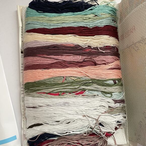 The Good Shepherd Stamped Cross Stitch Kit Jesus Sheep Maydear 22.5" x 29" - Picture 5 of 5